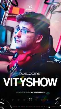 Perfil de Vityshow, streamer de Valorant de España, representado por SocialPro
